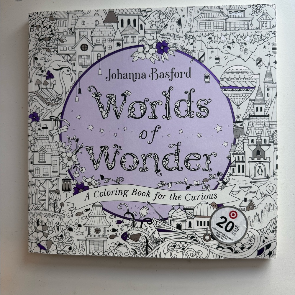 NEW Johanna Basford’s Worlds of Wonder Coloring Book